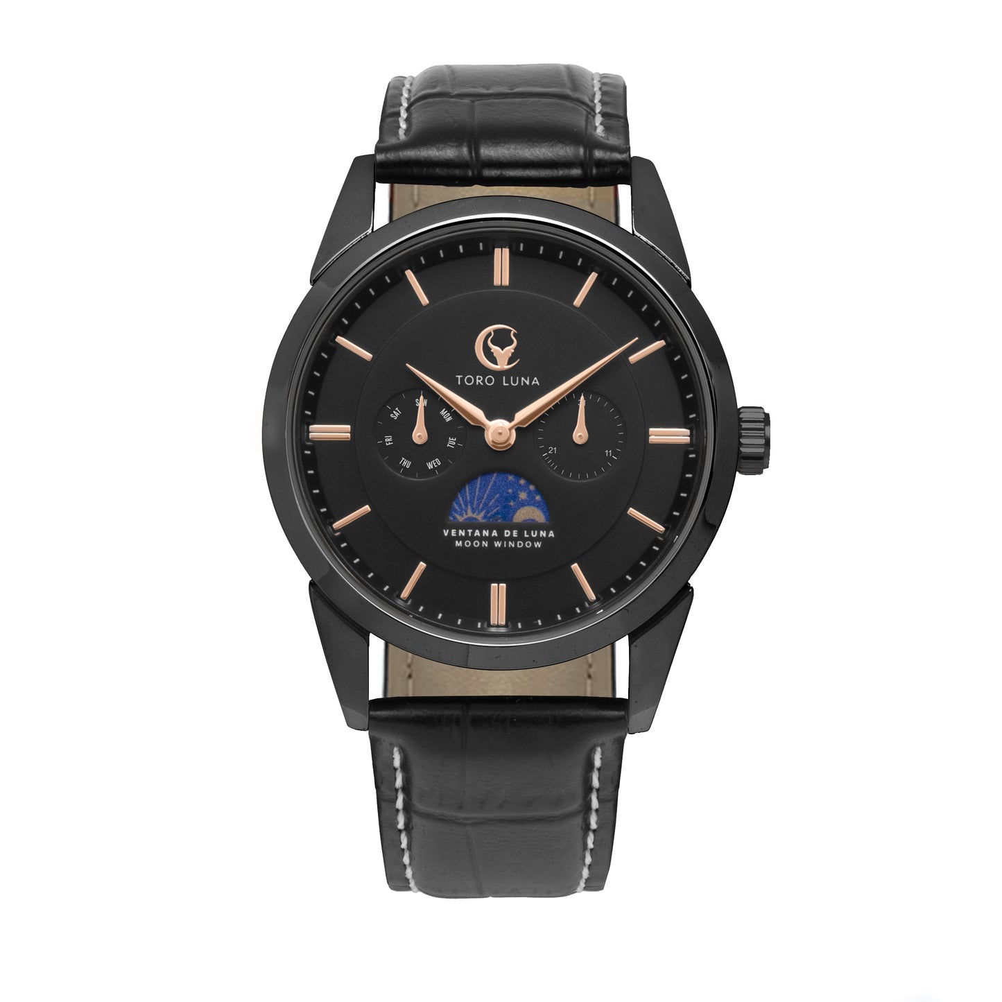 Toro Luna Apollo (Metal & Leather Men's Watch Strap Combo)