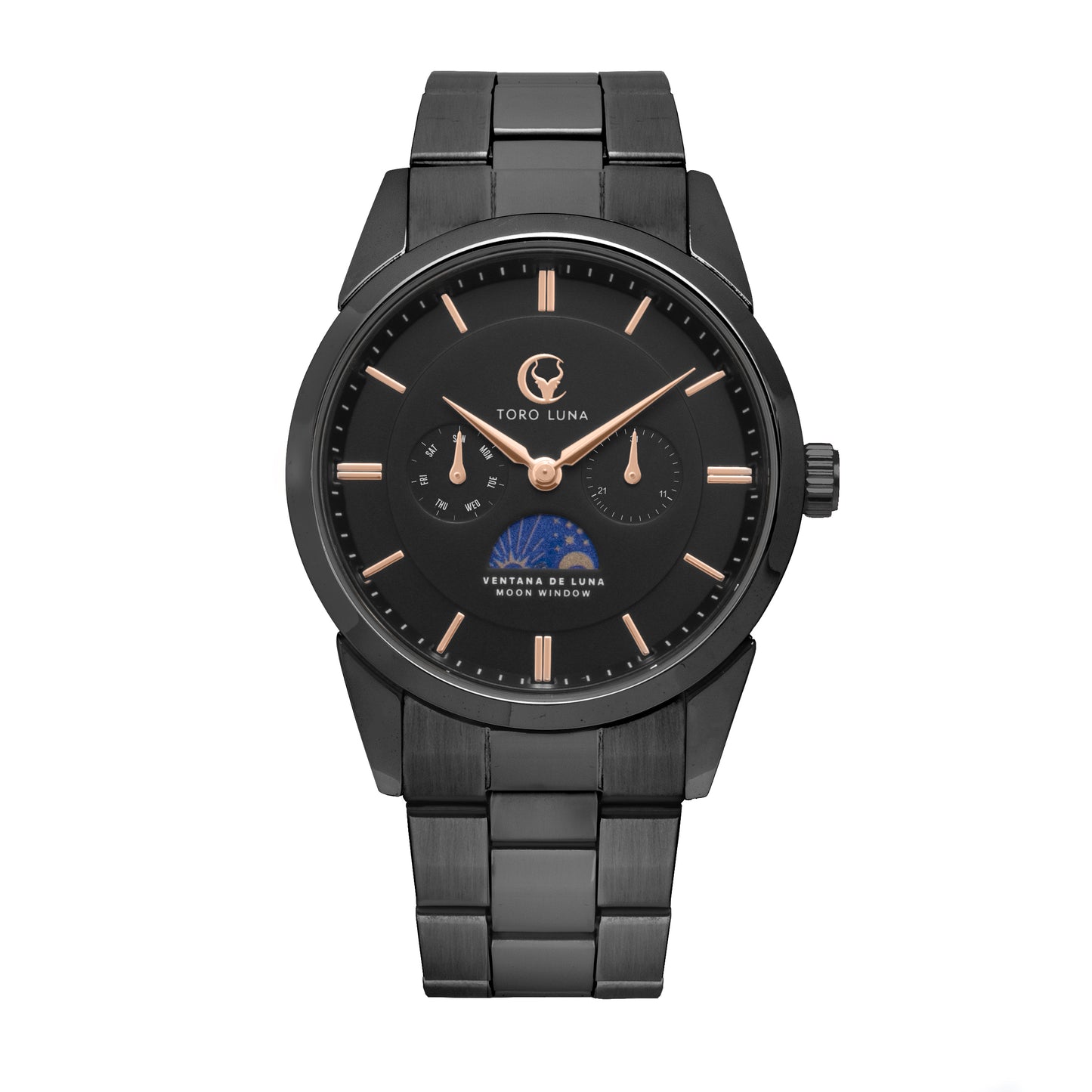 Toro Luna Apollo (Metal & Leather Men's Watch Strap Combo)