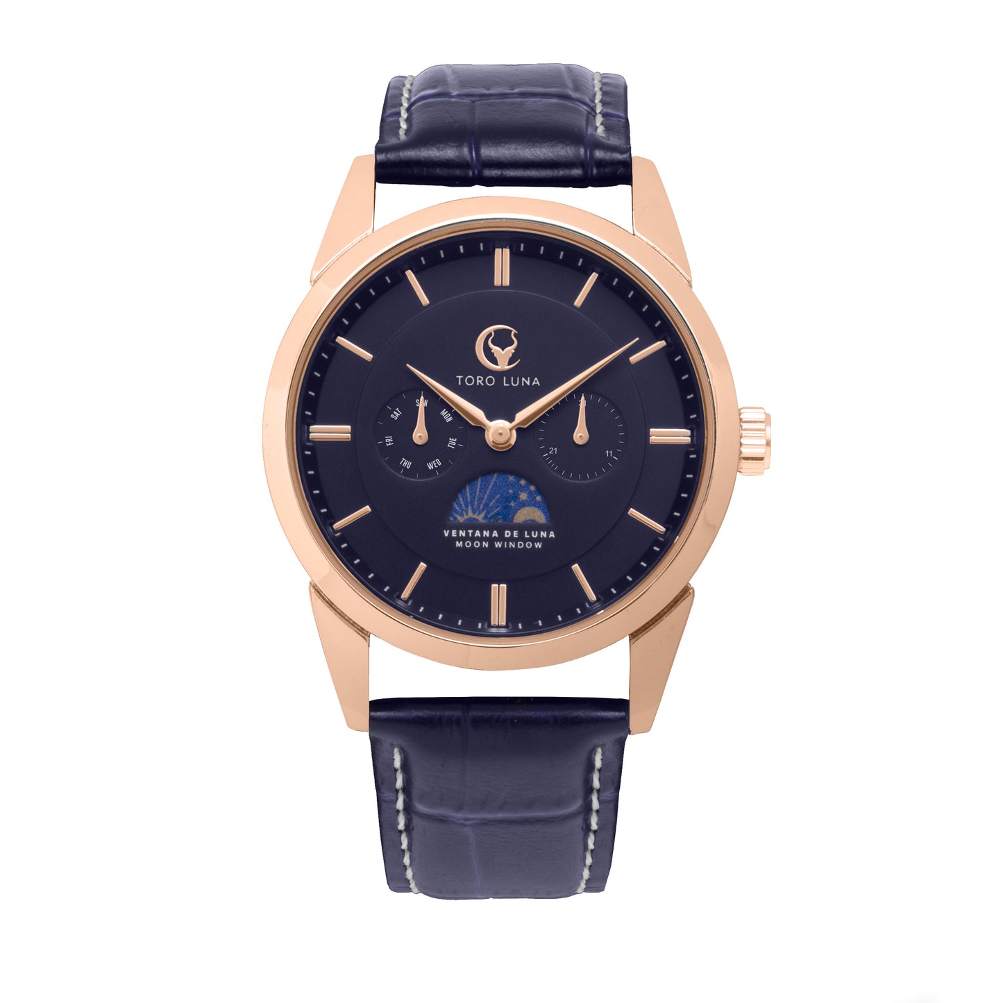 Toro Luna Plutus (Metal & Leather Men's Watch Strap Combo)