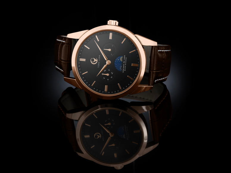Toro Luna Helios (Metal & Leather Men's Watch Strap Combo)
