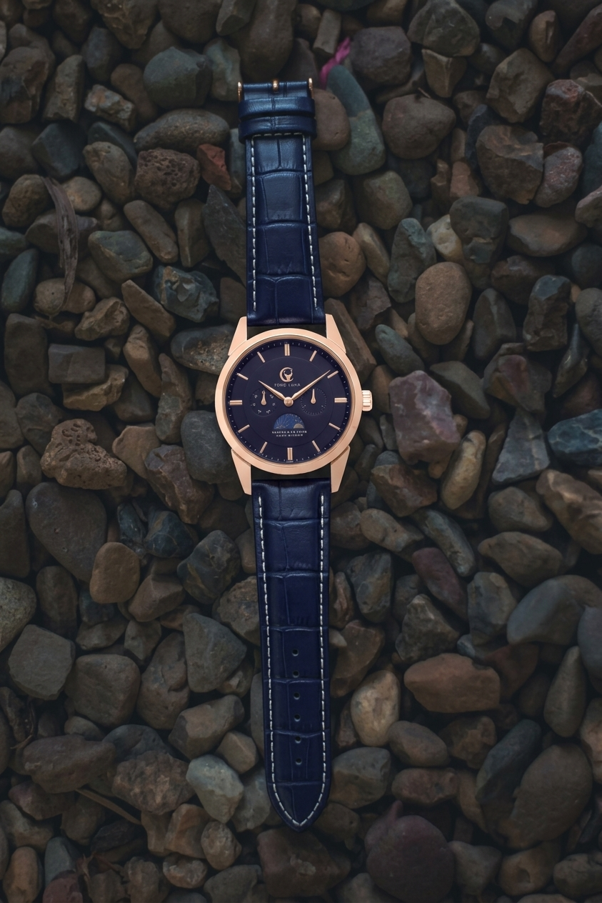 Toro Luna Plutus Men's Watch Strap Metal and Leather Combo lifestyle image 4