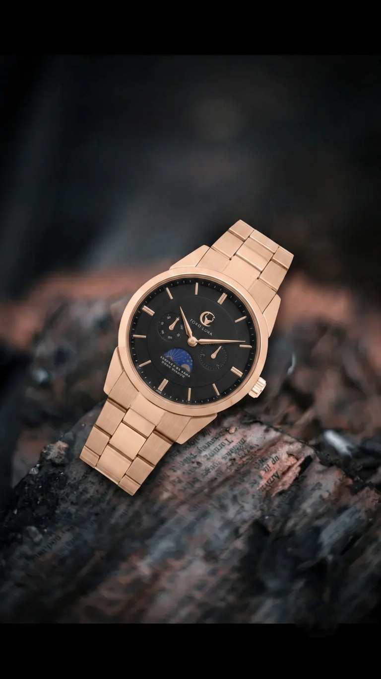 Toro Luna Helios Men's Watch Strap Metal and Leather Combo lifestyle image 4