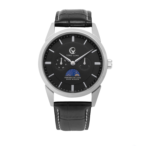 Toro Luna Cronus (Metal & Leather Men's Watch Strap Combo)